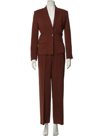 Pre-owned Pinko Pant Set In Brown