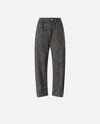 Pinko Pantalon Ballon En Flanelle In Gray