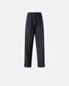 Pinko Wide Leg Pinstripe Trousers Pleated Front In Multi