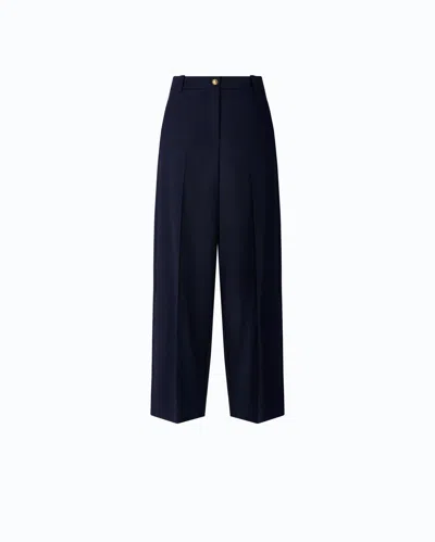 Pinko - Pantalon Barrel En Laine Mélangée - 36 In Blue