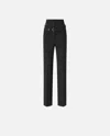 Pinko Pinstripe Poly Wool Bustier Trousers In Black