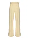 Pinko Pasticciato Trousers In Cotton Fleece In Neutral