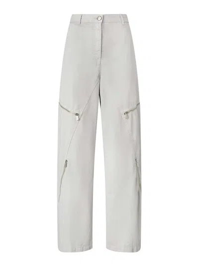 PINKO PANTALÓN CASUAL - GRIS CLARO