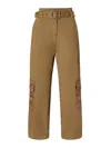 Pinko Slouchy Cargo Pants With Belt