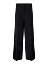 Pinko Special-occasion Wide-leg Cady Trousers In Black