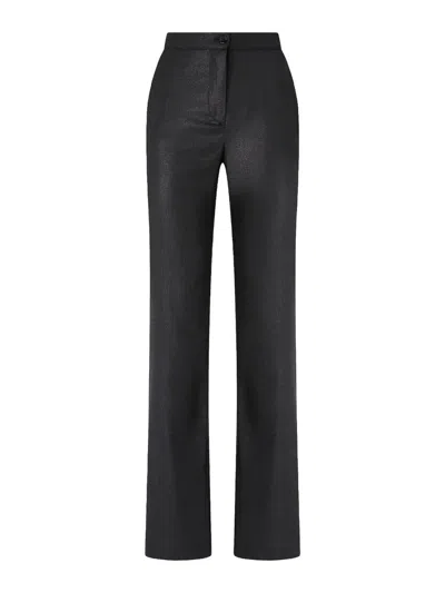 Pinko Pinstripe Trousers Limousine In Black