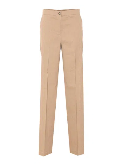 Pinko Jacopone Straight-leg Pants In Neutral