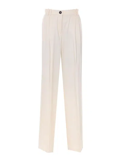 Pinko Beige Brescello Pants In Gray