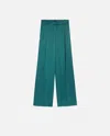 Pinko Pantalon Couture En Satin In Dark Bottle Green