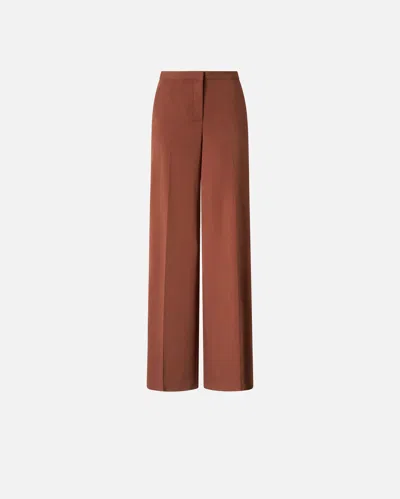 Pinko Special-occasion Wide-leg Cady Trousers In Cannella