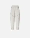 Pinko Oversized Sporty Trousers With Zip In White