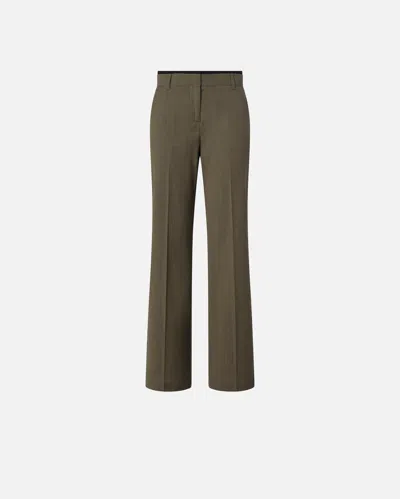 Pinko Elegant Flared Trousers In Marrone Borraccia