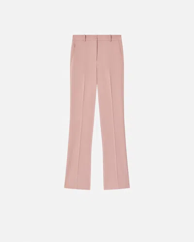 Pinko Flared Trousers In Technical Cady In Pink