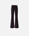 Pinko Flared Corduroy Trousers In Black