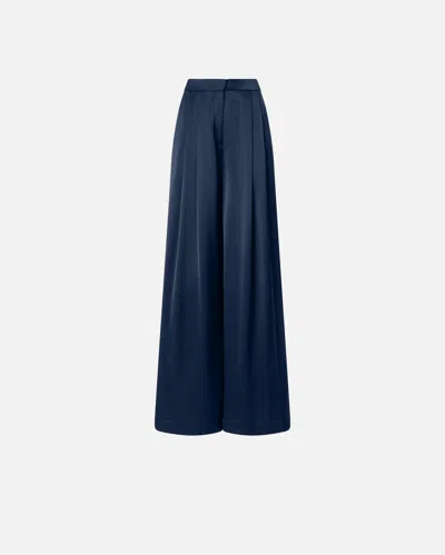 Pinko Long Wide-leg Trousers In Animal Print