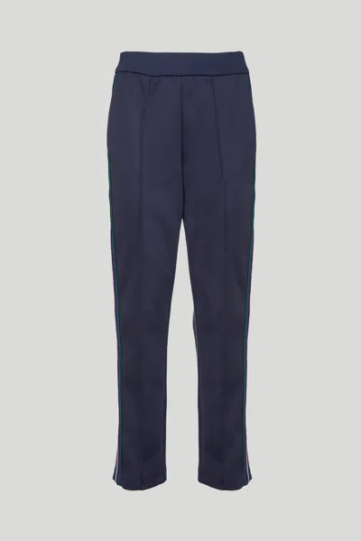 Pinko Pantalone A Gamba Stretta Blu In Multicolore