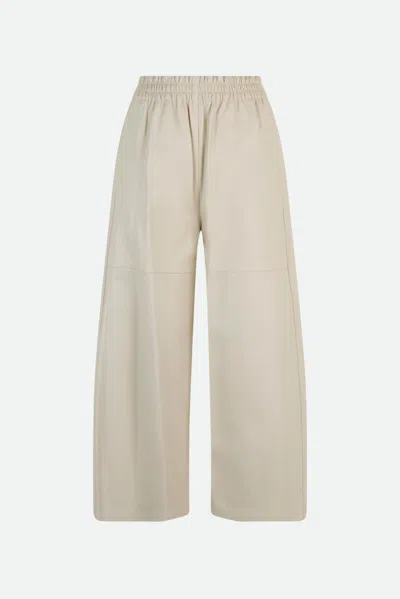 Pinko Pantalone Ecopelle Biege In Beige