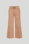 Pinko Pantalone Flare Velluto In Marrone