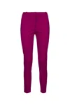 Pinko Tailored Trousers With Belt Loops And Back Pockets In Viola