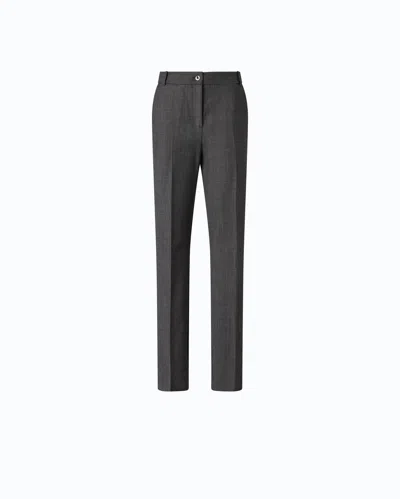 Pinko - Pantaloni A Sigaretta In Misto Lana Stretch - 48 In Gray