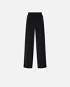 Pinko Special-occasion Wide-leg Cady Trousers In Black