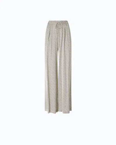 Pinko - Pantaloni Svasati In Satin A Pois - 48 In Sand