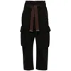 Pinko High-waist Cropped Cargo Trousers