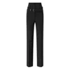 Pinko High Waist Straight Leg Trousers With Belt In Black