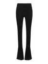 Pinko Black Wool-blend Trousers In Black