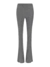 Pinko Grey Wo Nylon Trousers In Gray