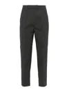Pinko Slim-cut Cropped Trousers In Grey