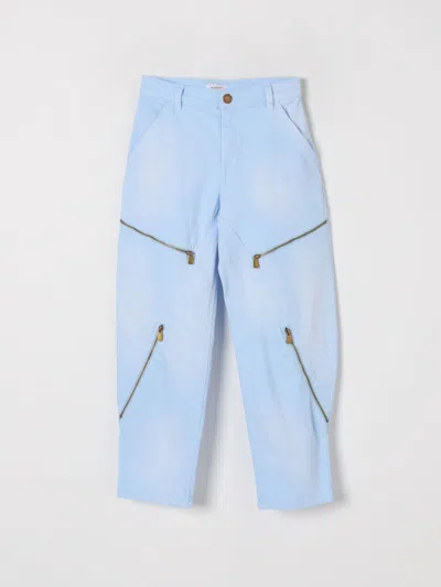 Pinko Pants  Kids Color Gnawed Blue
