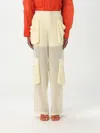 Pinko Sottocasa Trousers Made Of Polyester. In Beige