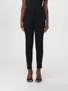 Pinko Bello Cigarette Pants In Milano Stitch In Schwarz