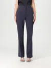 Pinko Elegant High-waisted Flared Trousers In Blue