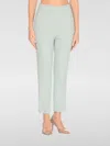 Pinko High Waist Tailored Fit Trousers In Green