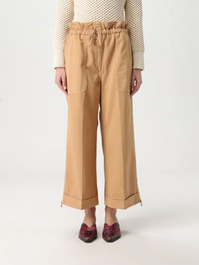 PINKO PANTS PINKO WOMAN COLOR BROWN,G50907032