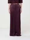 Pinko Pants Woman  In Burgundy
