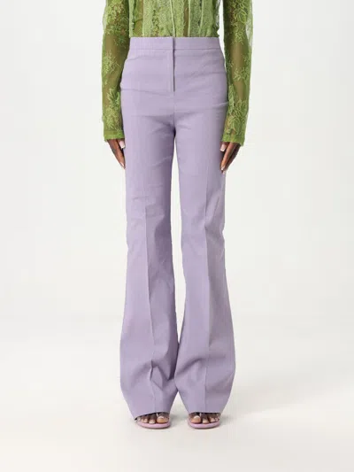 PINKO PANTS PINKO WOMAN COLOR LILAC,425436038
