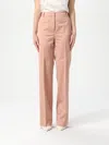 Pinko Flared Trousers In Technical Cady In Pink