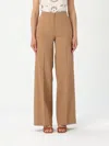 Pinko Stretch Pleated Trousers In Brown