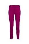 Pinko Tailored Trousers With Belt Loops And Back Pockets In Purple