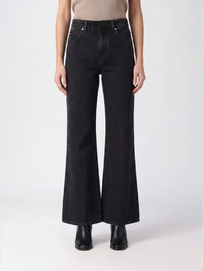 Pinko Side-slit Embellished Jeans In Black