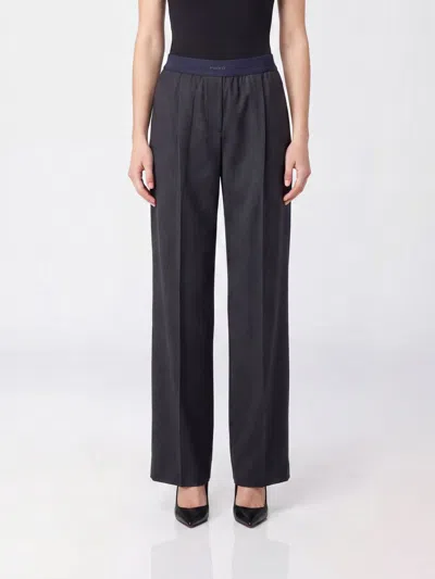 Pinko Pants Woman Color Blue In Multi