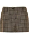 Pinko 'nevi' Checked Pattern Shorts In Multicolor