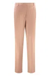 Pinko Panuro Straight-leg Trousers In Pink