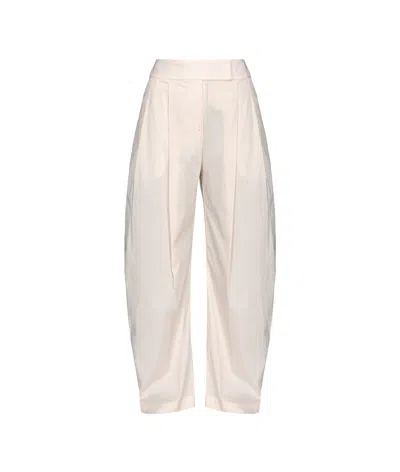 Pinko Papillon Palazzo Pants In White