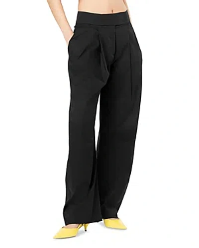 Pinko Papillon Pantalone Pants In Limo Black