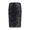 Pinko Pappacieca Pencil Skirt With Sequins In Black