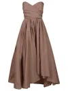 Pinko Strapless Taffeta Dress With Sweetheart Neckline